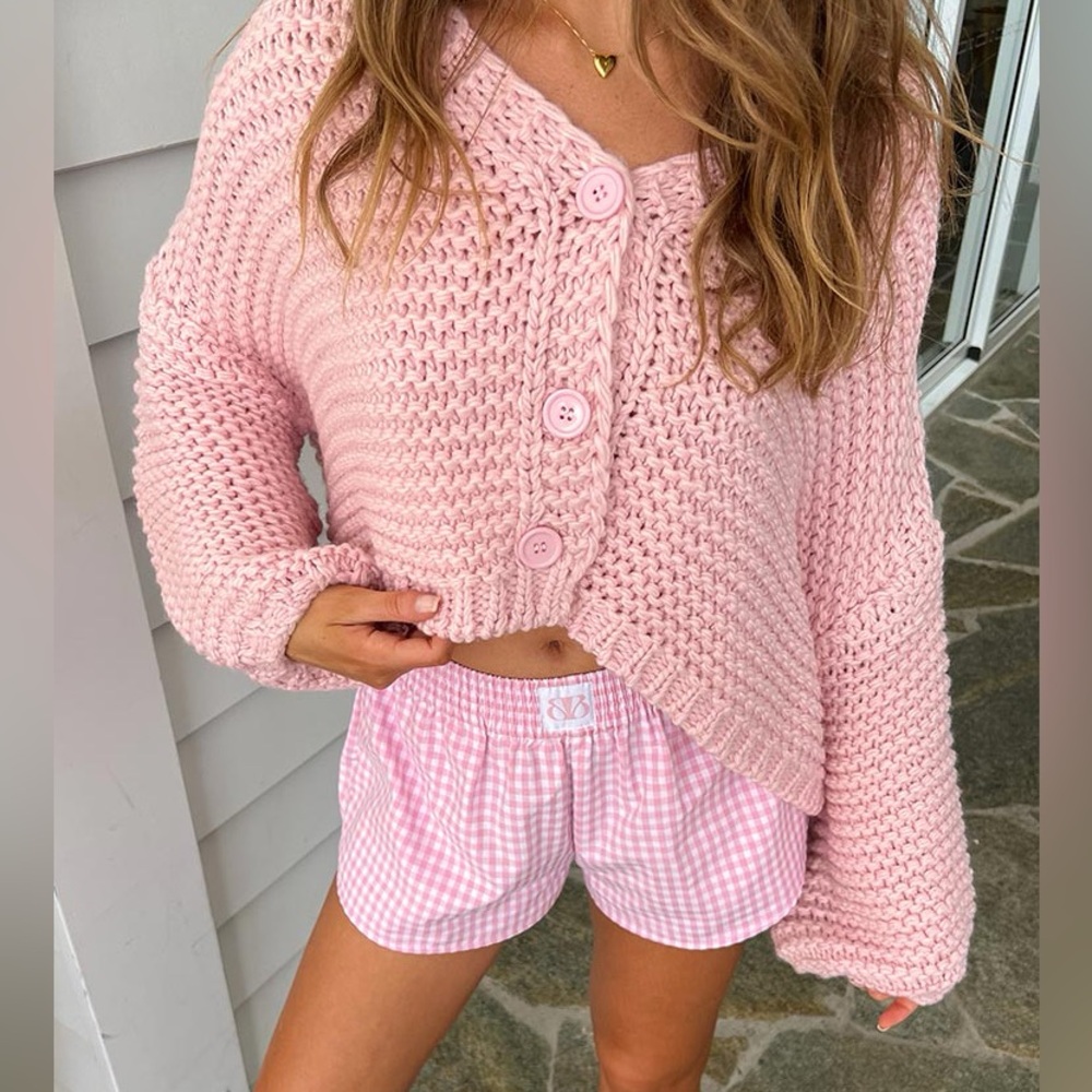 Cozy Pink Knit Sweater